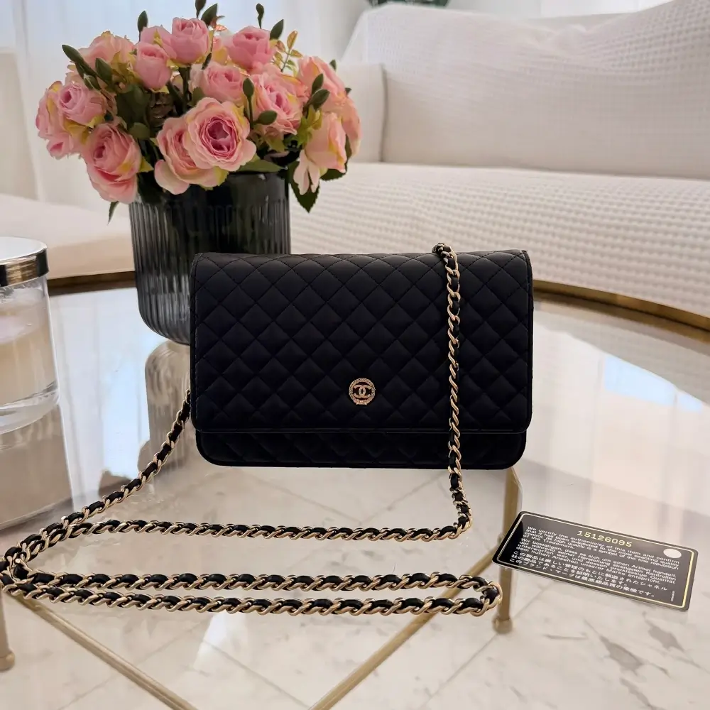 Chanel | 2011 Quilted Lambskin Crest Wallet On Chain crossbody bag