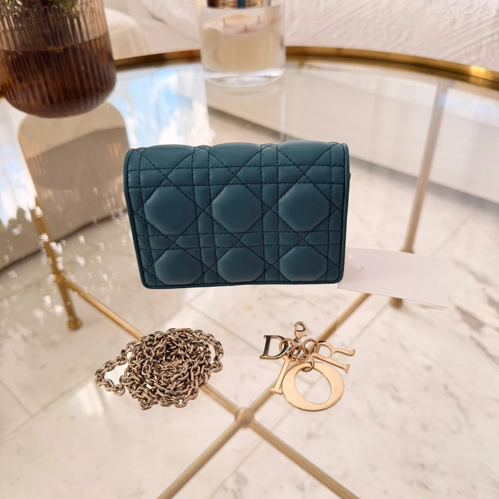 Dior | 2020 Lambskin Cannage Waist Pouch on Chain Crossbody Bag