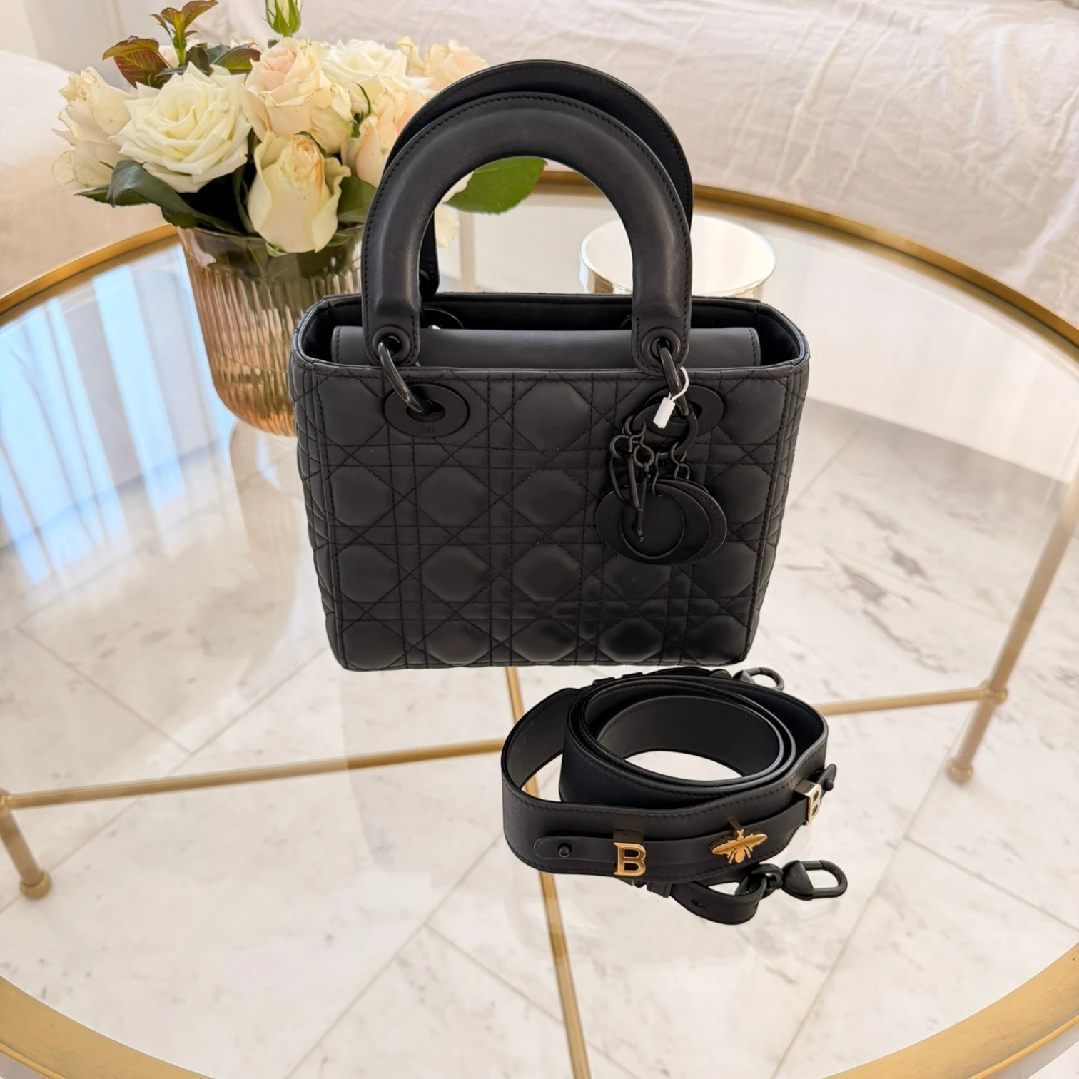 Dior | Small Ultra Matte Calfskin Cannage My ABCDior Lady Dior satchel