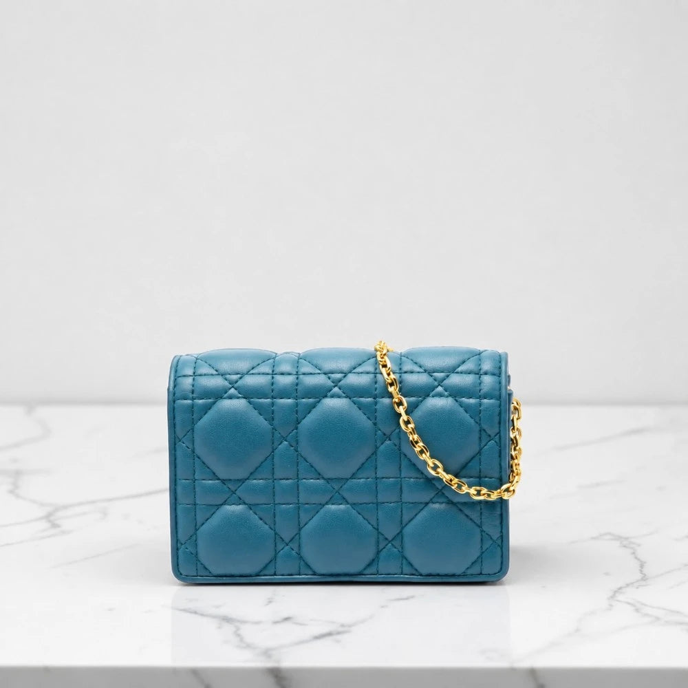 Dior | 2020 Lambskin Cannage Waist Pouch on Chain Crossbody Bag