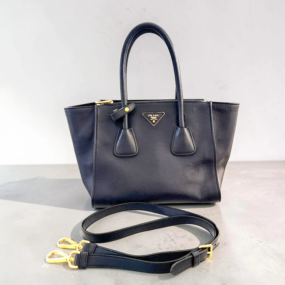 Prada | 2013-2026 Glace Twin Pocket Double Handle satchel