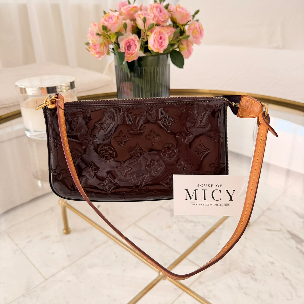 Louis Vuitton | 2013 Monogram Vernis Pochette Accessories shoulder bag