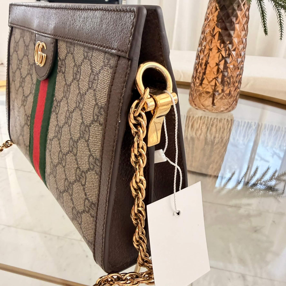 Gucci | GG Supreme Web Ophidia Chain Crossbody Bag