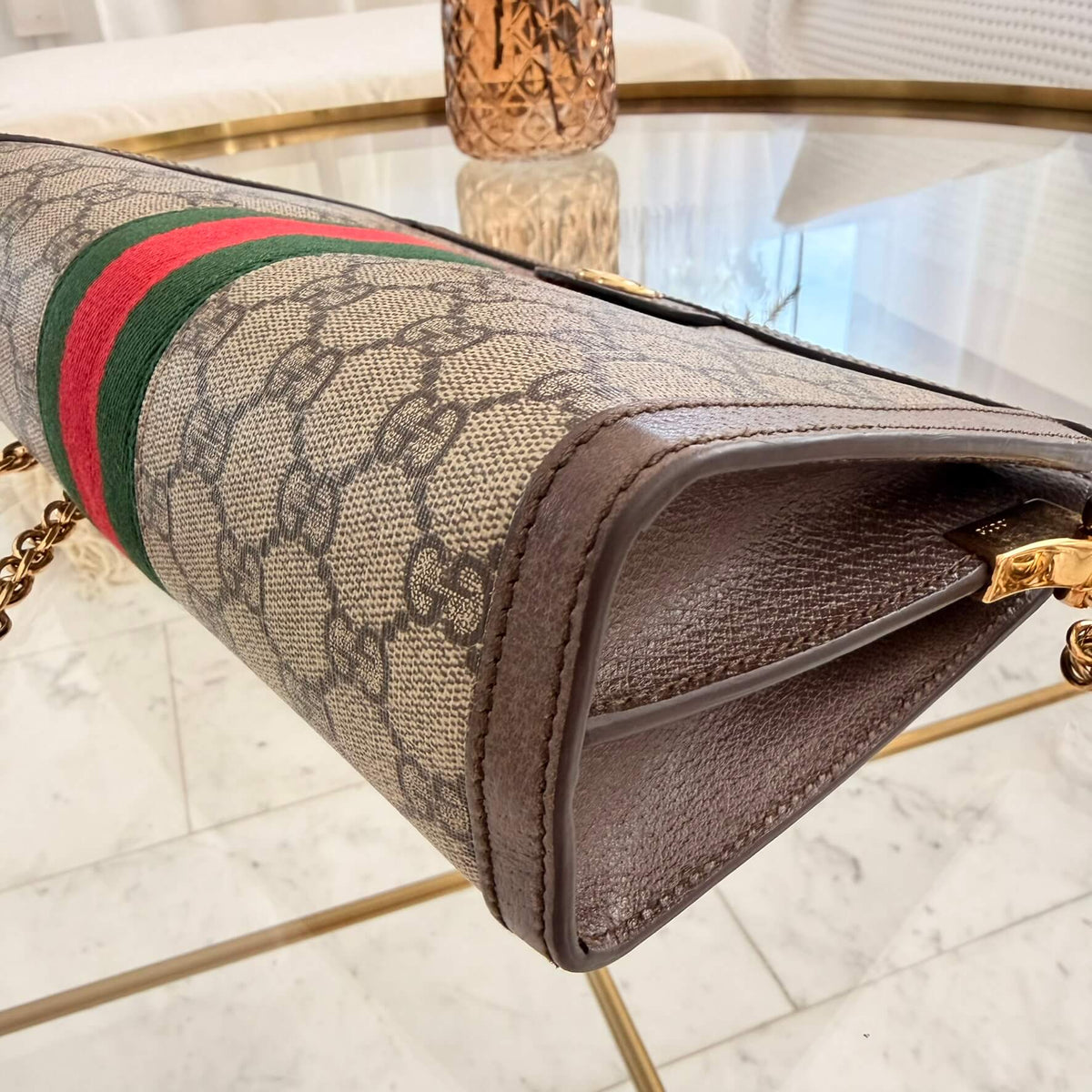 Gucci | GG Supreme Web Ophidia Chain Crossbody Bag
