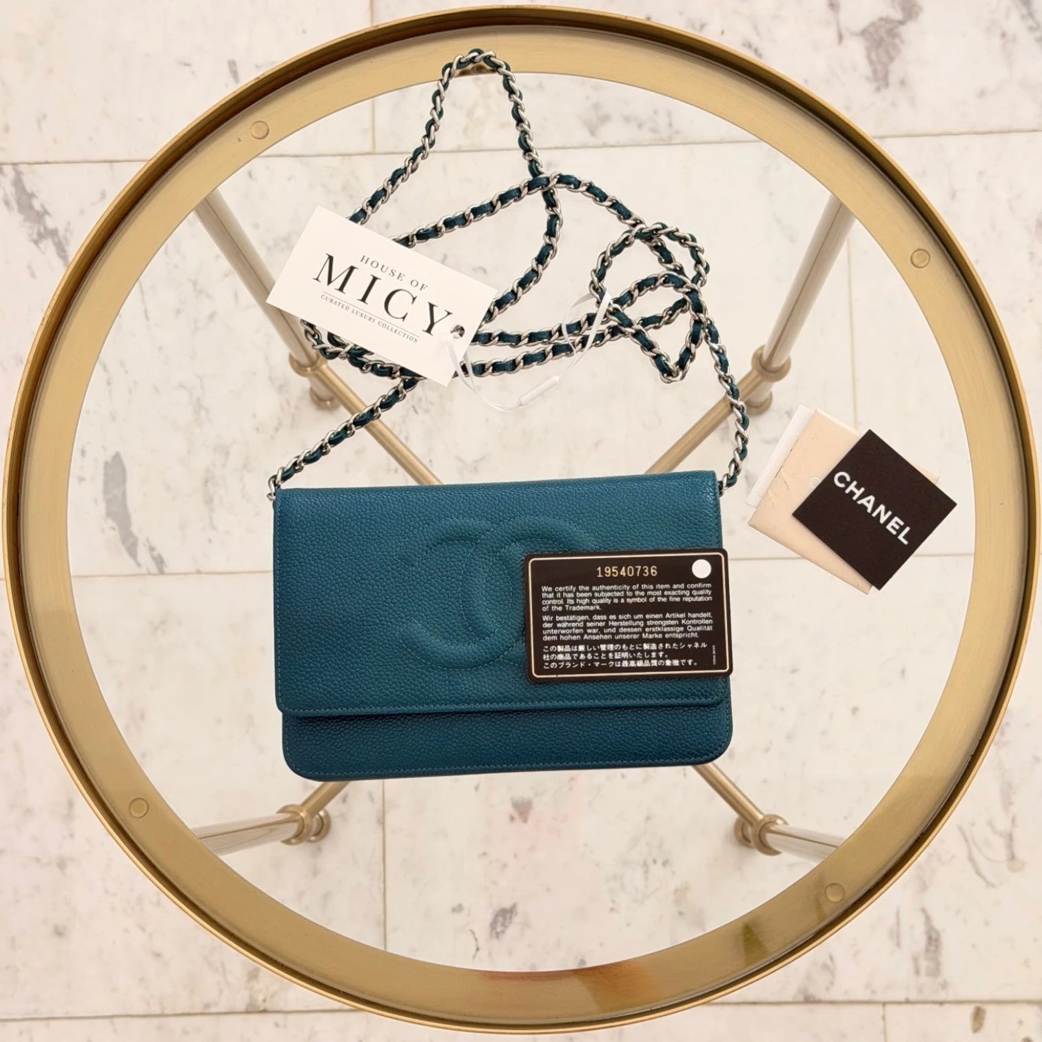 Chanel | CC Caviar Wallet On Chain crossbody bag