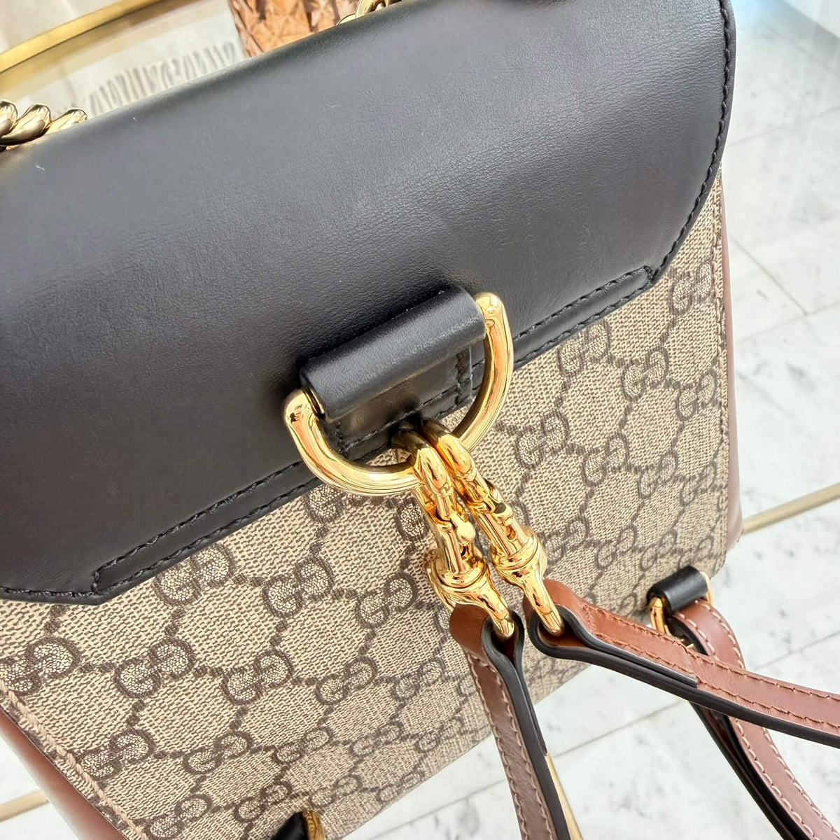 Gucci | 2016-2026 GG Supreme Padlock backpack