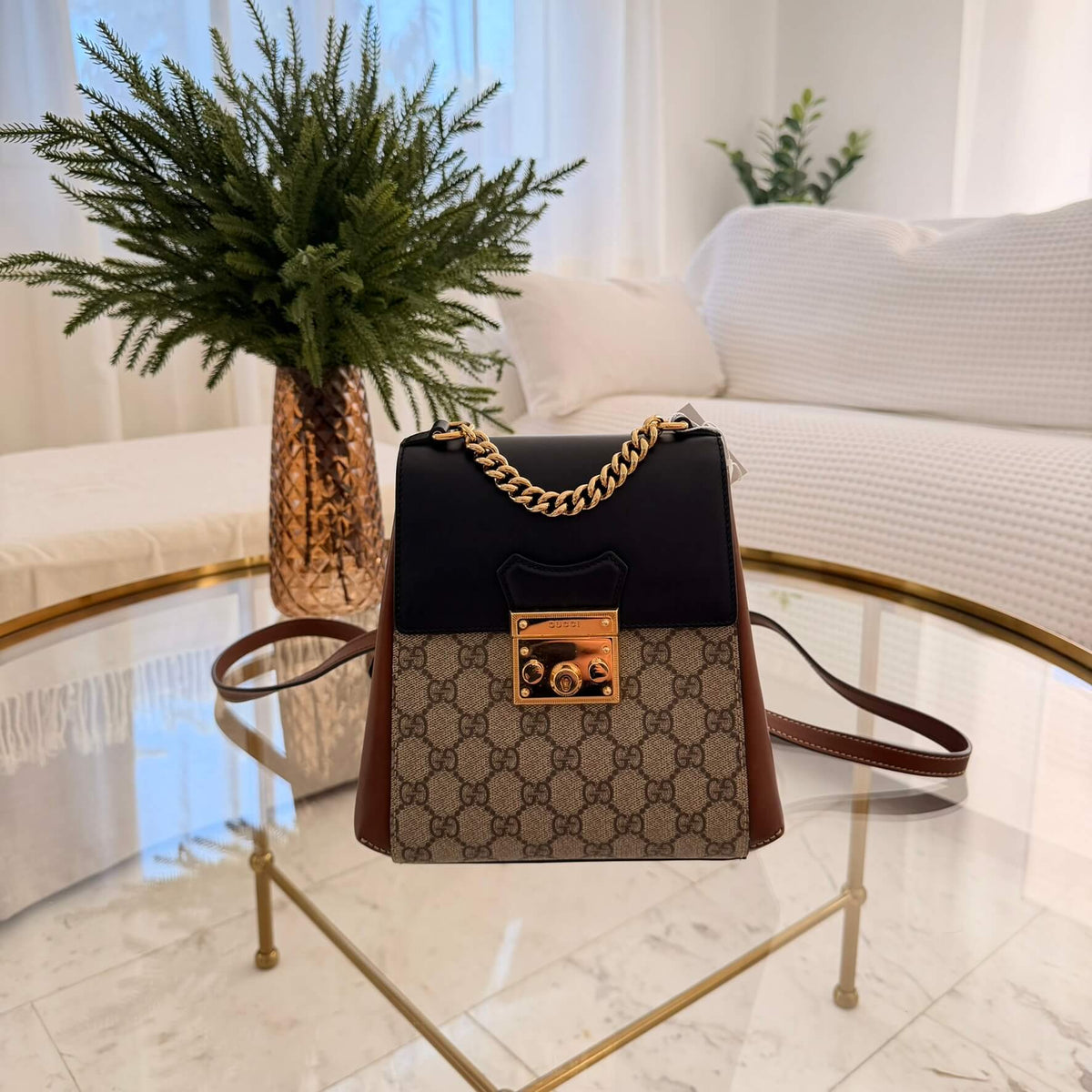 Gucci | 2016-2026 GG Supreme Padlock backpack