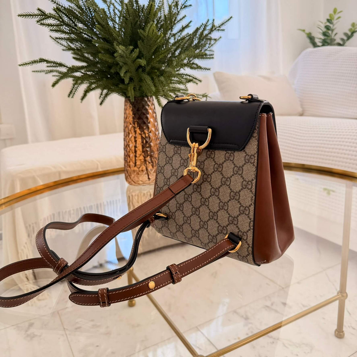 Gucci | 2016-2026 GG Supreme Padlock backpack