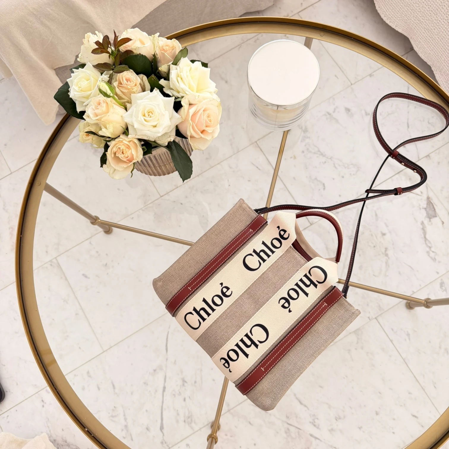 Chloé  | Woody small canvas tote bag