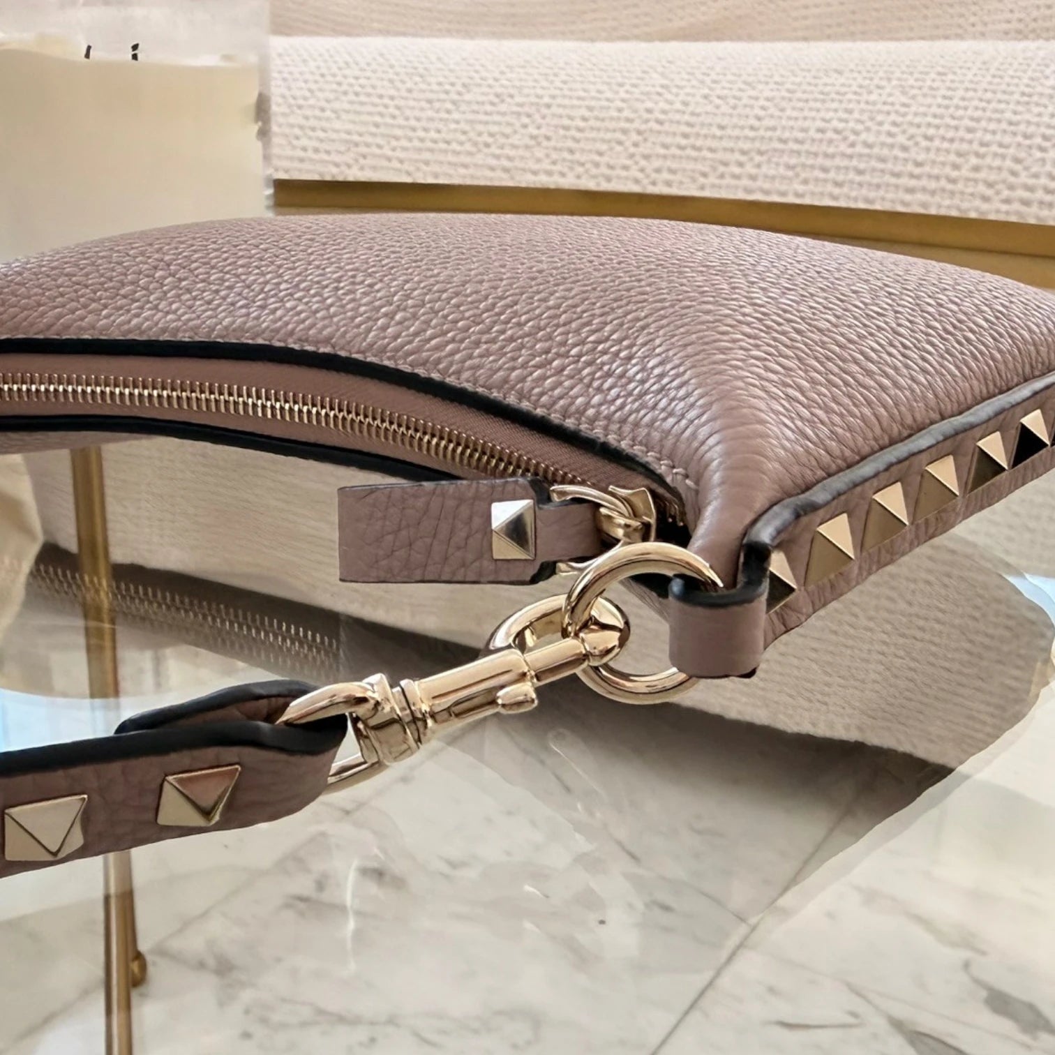 Valentino Garavani  | Mini Rockstud bag in grainy calfskin