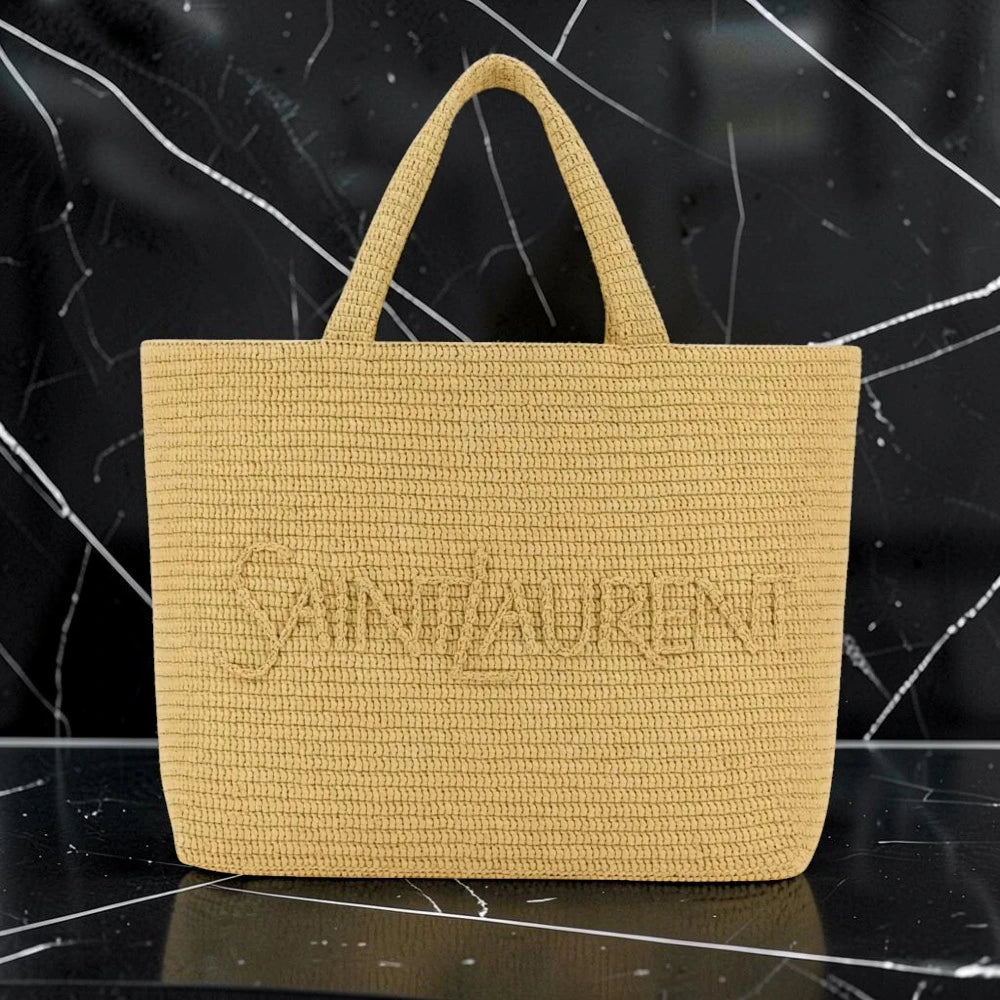 Saint Laurent  | Extra Large Raffia tote bag