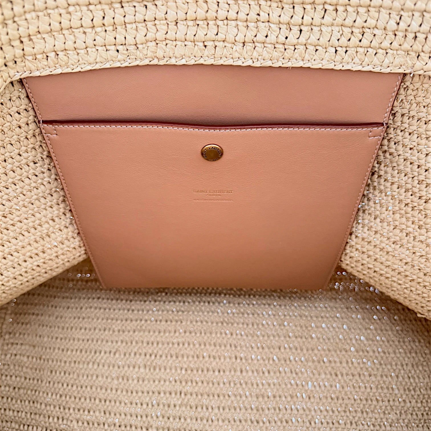 Saint Laurent  | Extra Large Raffia tote bag