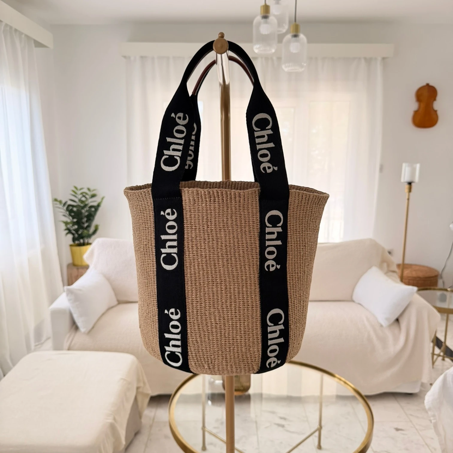 Chloé  | Woody logo-strap tote bag