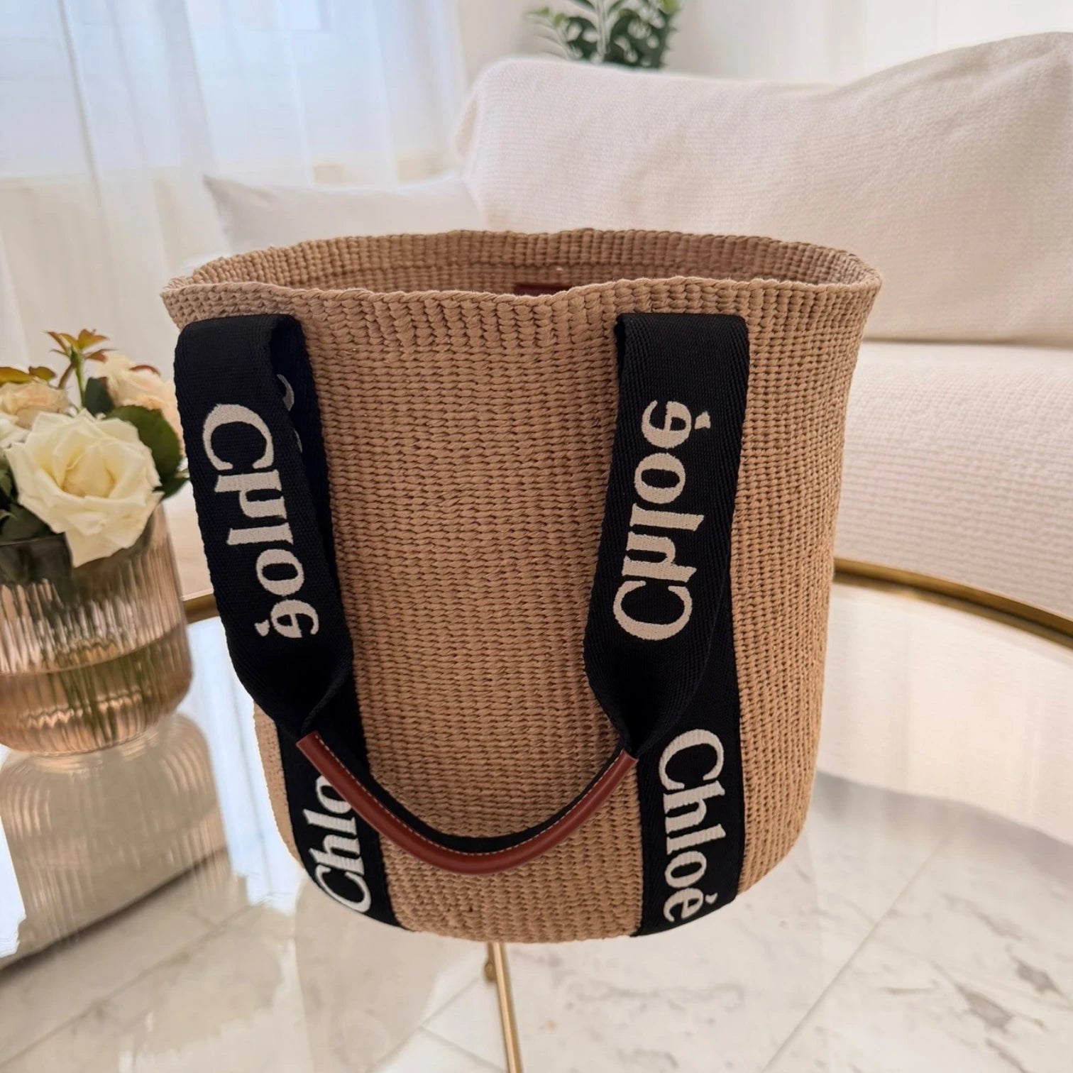Chloé  | Woody logo-strap tote bag