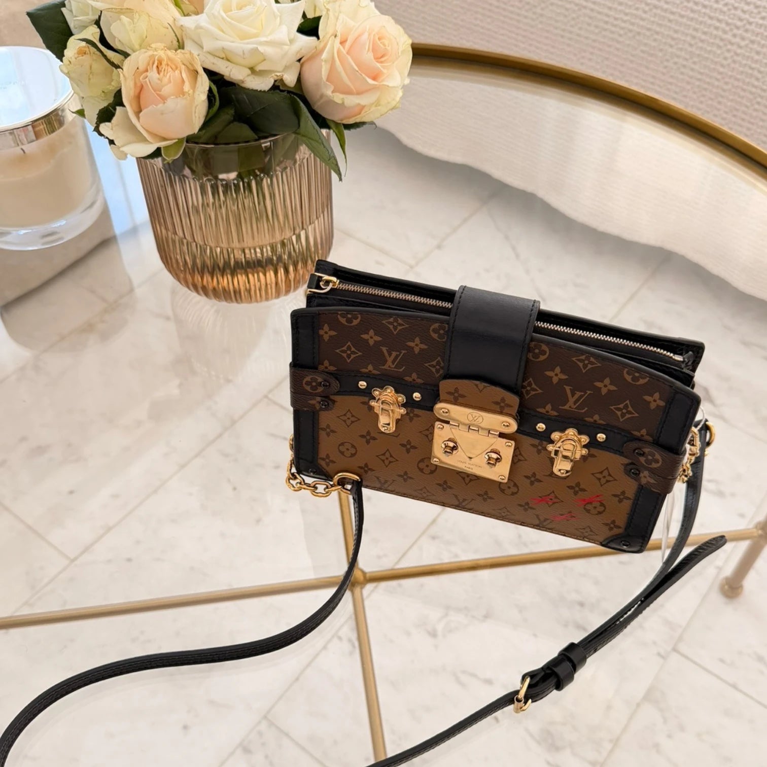 Louis Vuitton  | Monogram Reverse Trunk Clutch crossbody bag