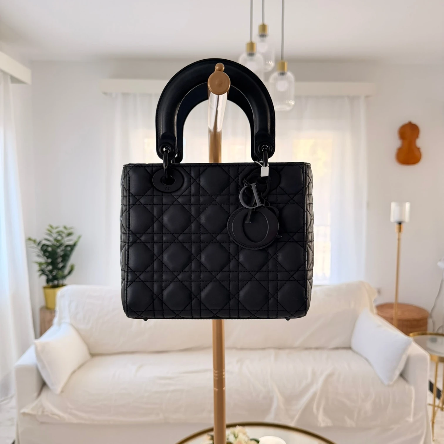 Dior  | Small Ultra Matte Calfskin Cannage My ABCDior Lady Dior satchel