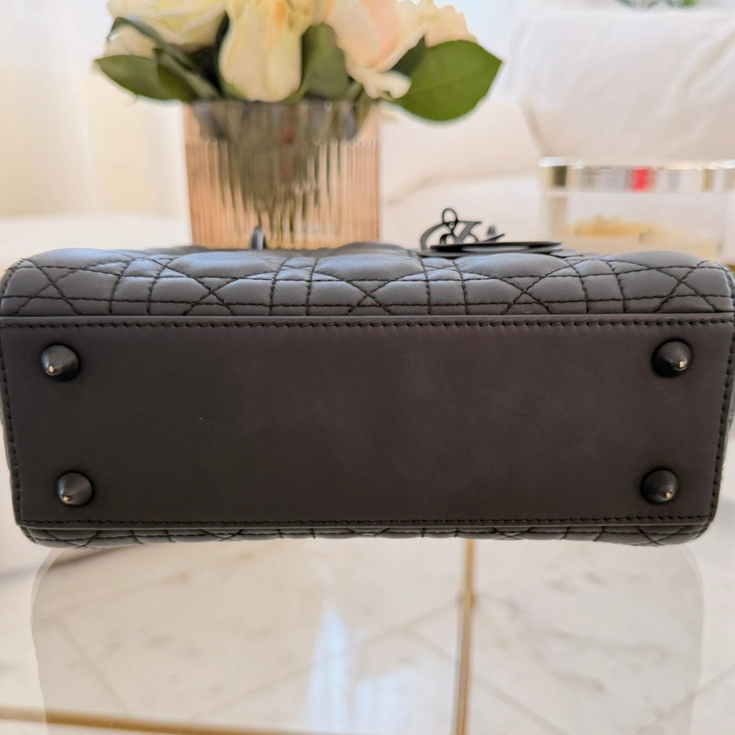Dior  | Small Ultra Matte Calfskin Cannage My ABCDior Lady Dior satchel