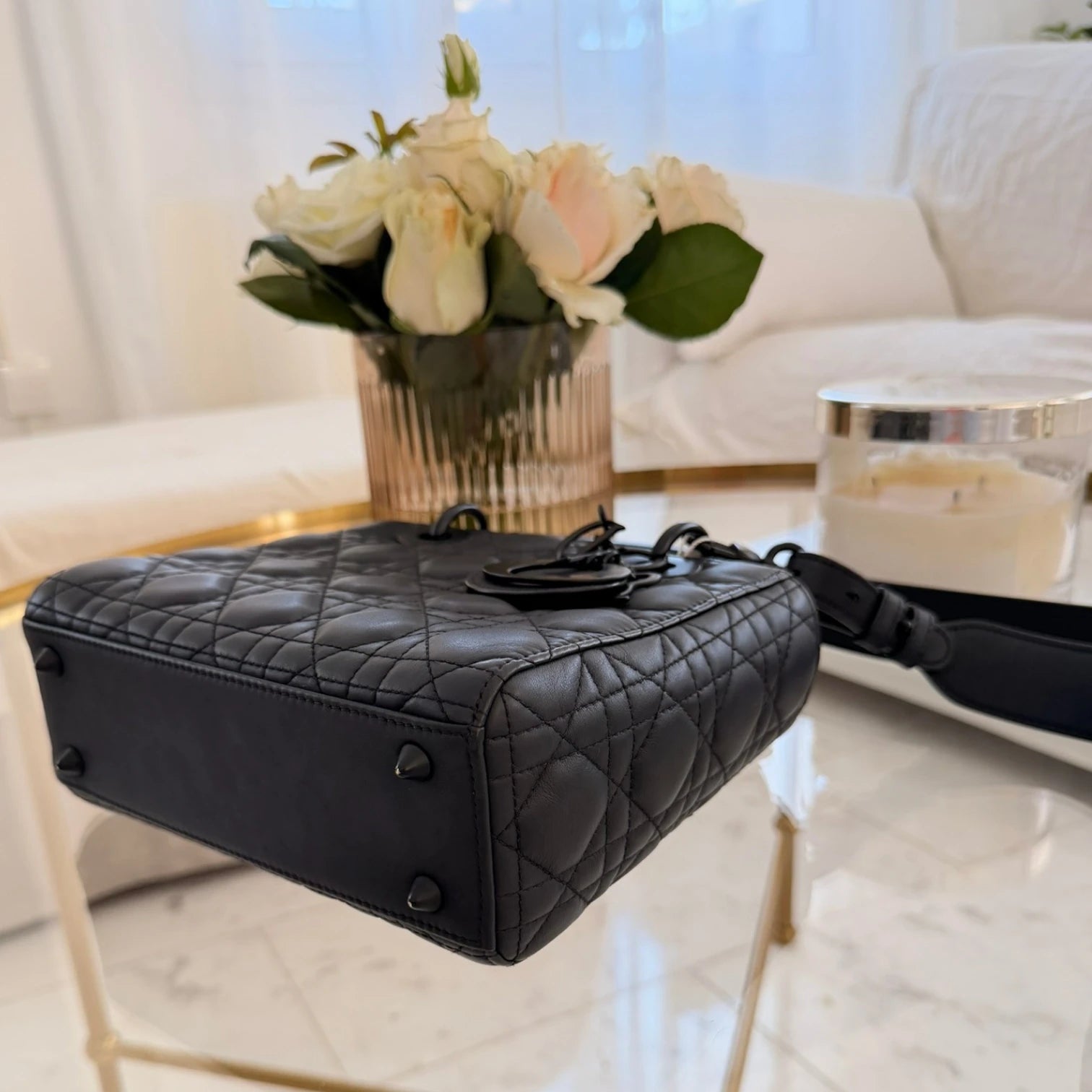 Dior  | Small Ultra Matte Calfskin Cannage My ABCDior Lady Dior satchel