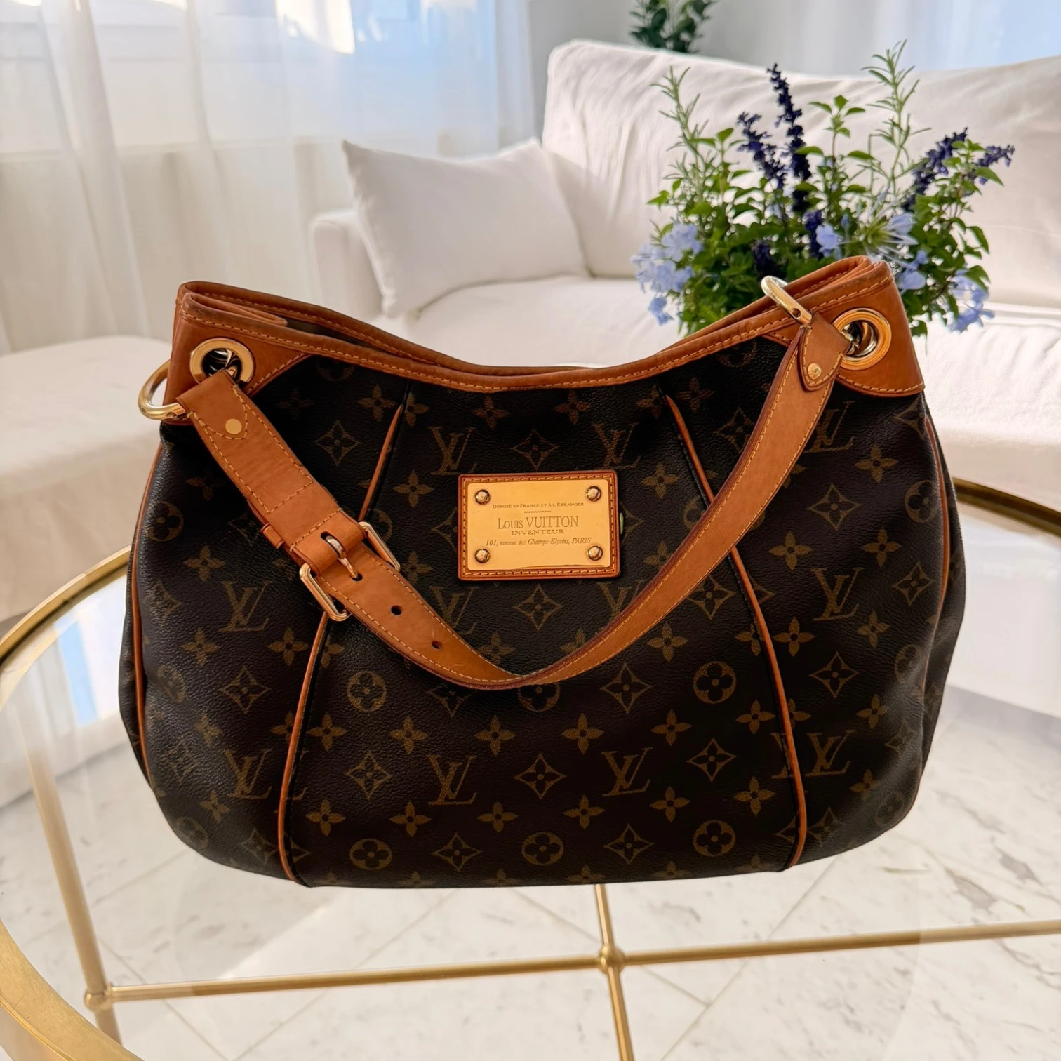 Main shot: Louis Vuitton Galliera PM Monogram tote bag available in Cyprus