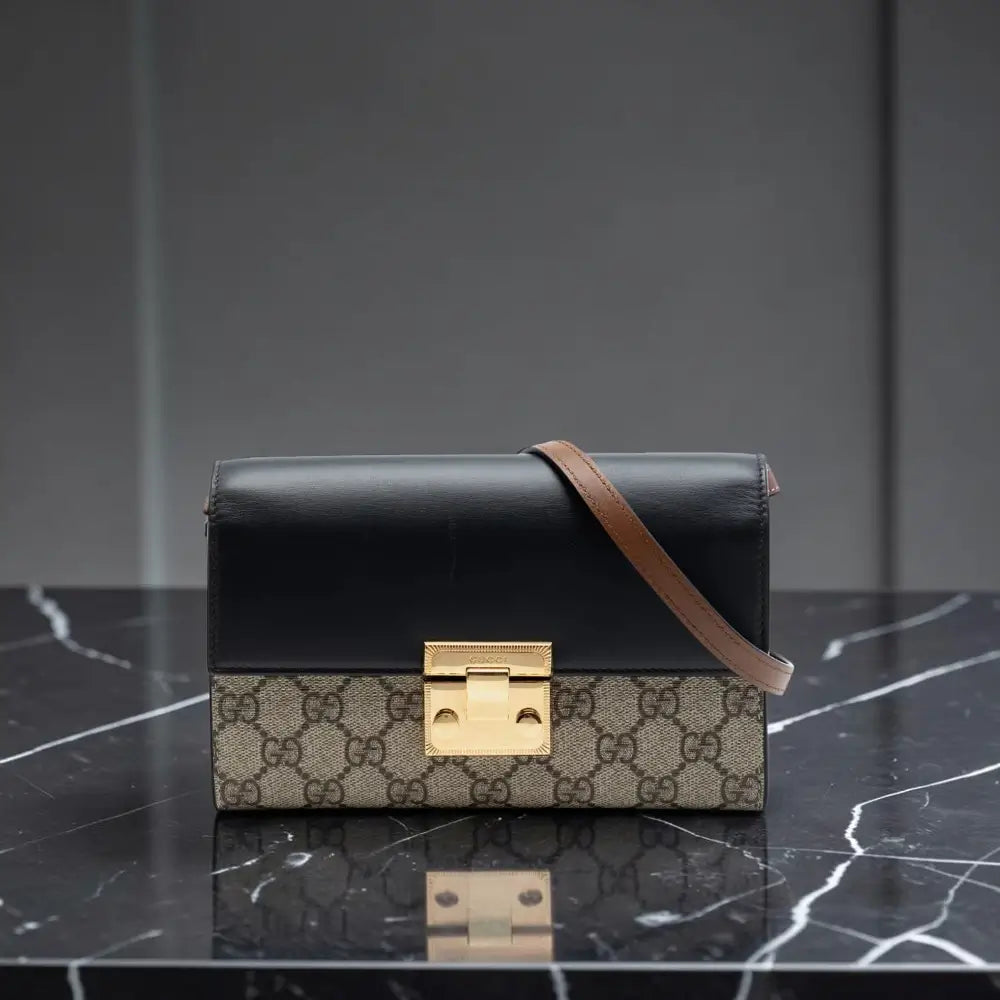 Gucci | Small GG Supreme Padlock Wallet on Strap