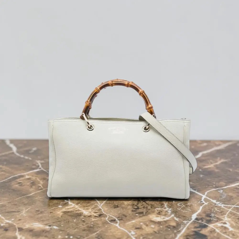 Gucci | Medium Calfskin Bamboo Shopper Satchel