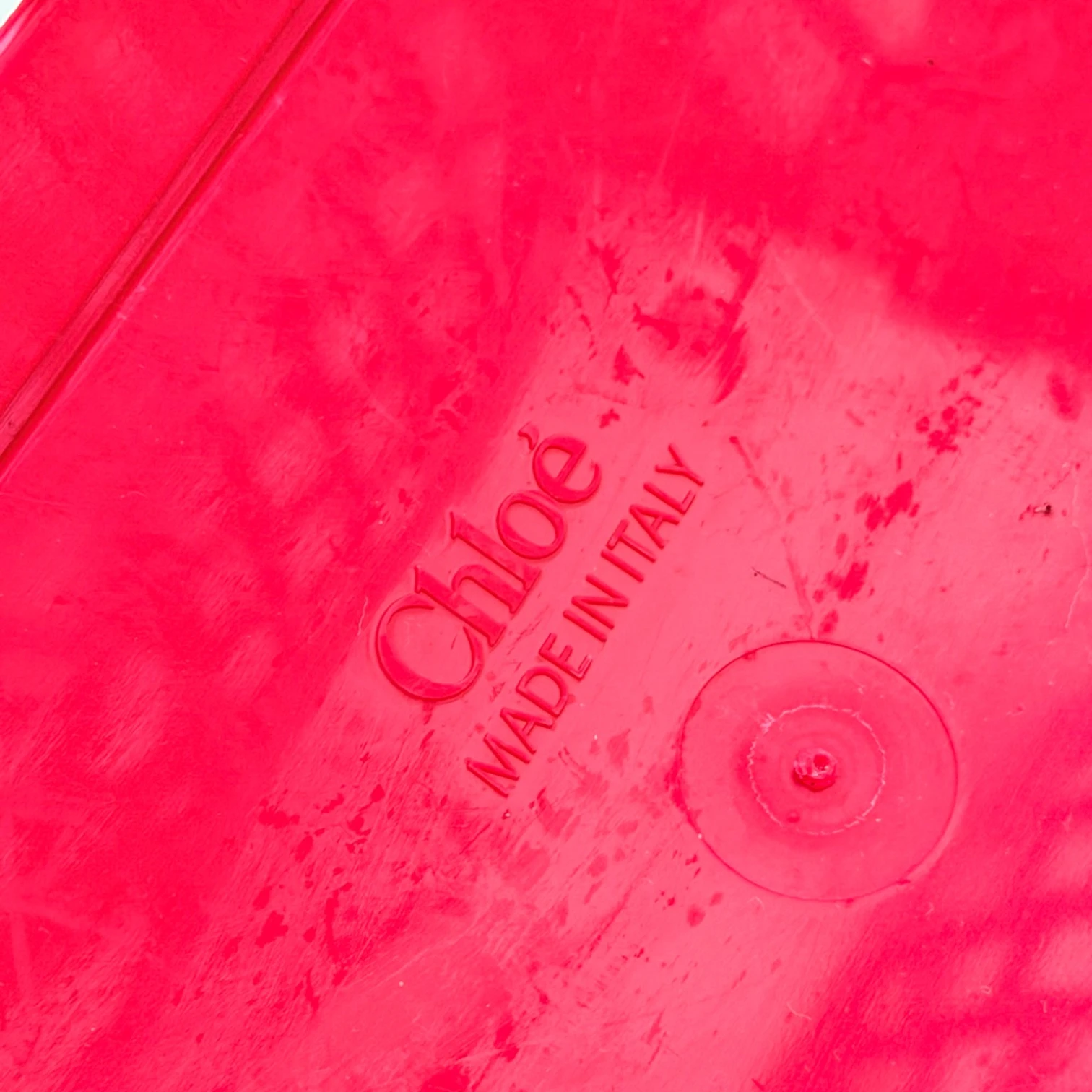 Chloé  | Cage logo-detail basket fuchsia pink tote bag