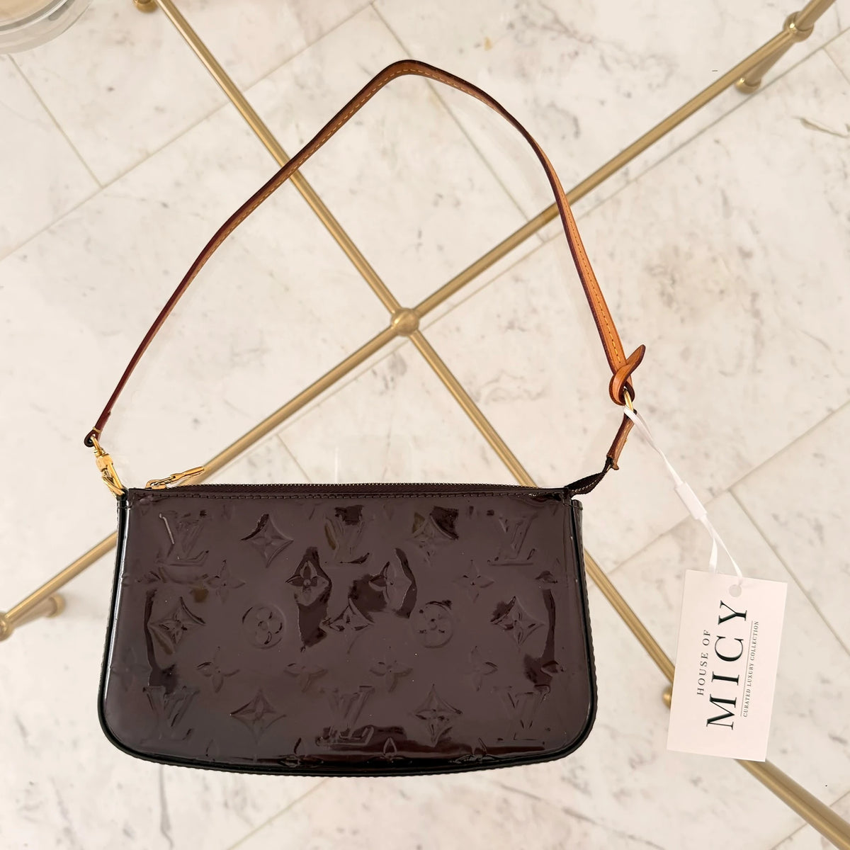 Louis Vuitton | 2013 Monogram Vernis Pochette Accessories shoulder bag
